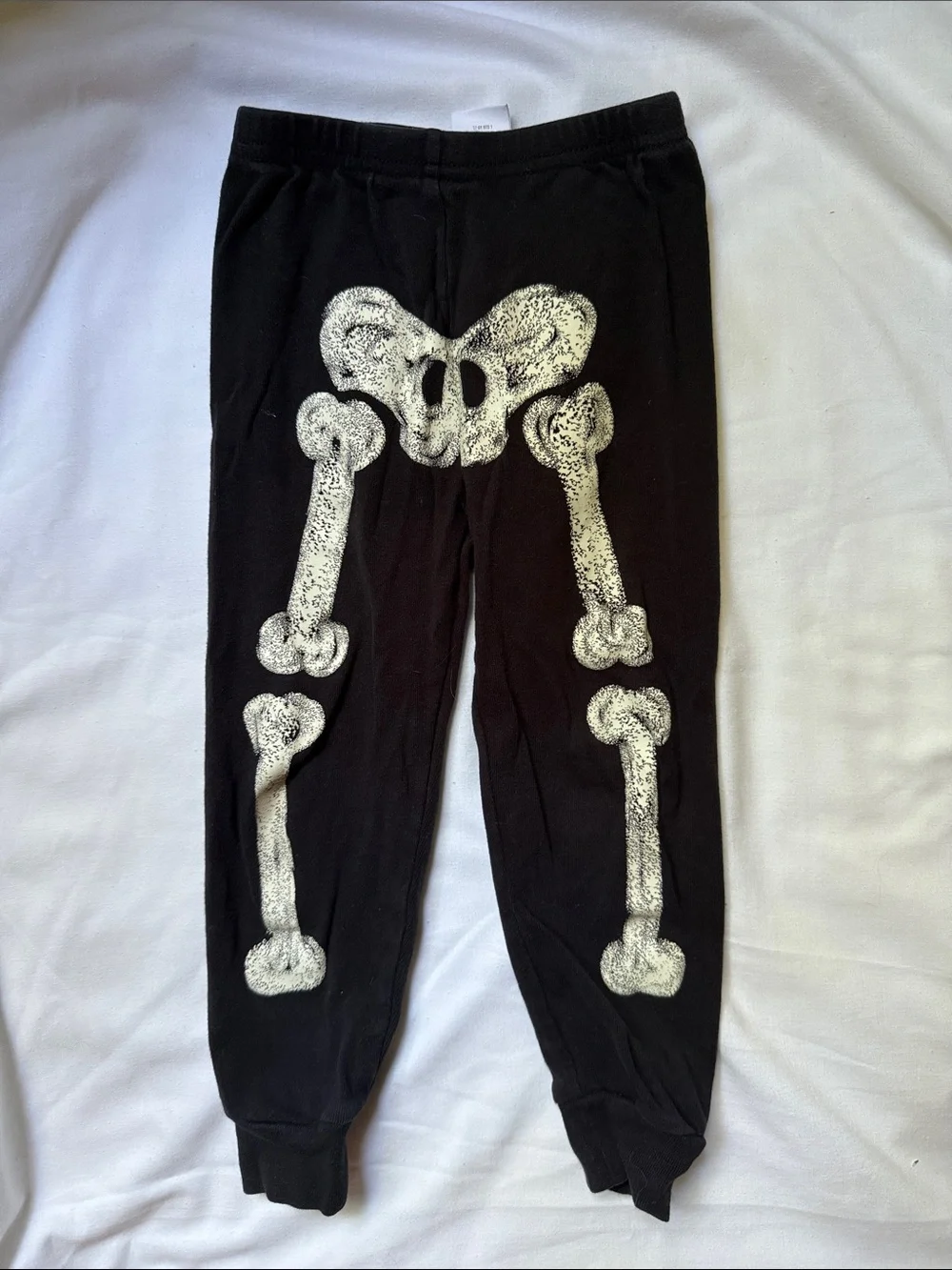 Gymboree Black Skeleton Pajama Set with Green Spiders size 3
